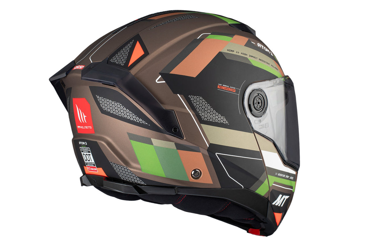 MT Helmets Öppningsbar Mc-Hjälm Atom 2 SV Blast A6