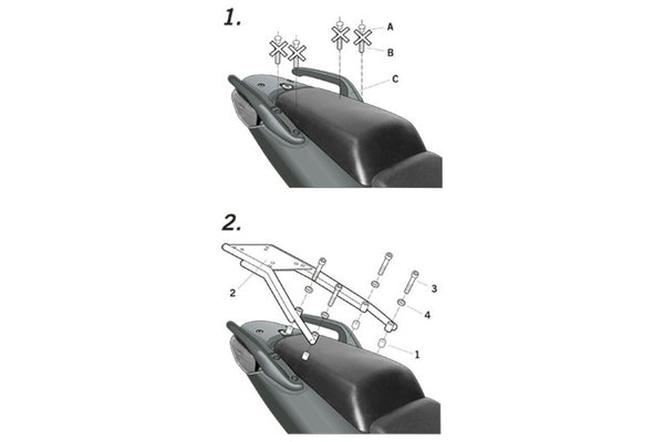SHAD 3P System Fäste (side) – Honda CBF 500 (H0CB64SF)