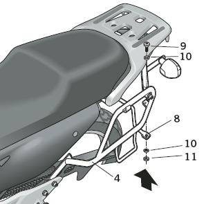 SHAD 3P System Fäste (side) – Honda XL 700 V Transalp (H0TR78SF)