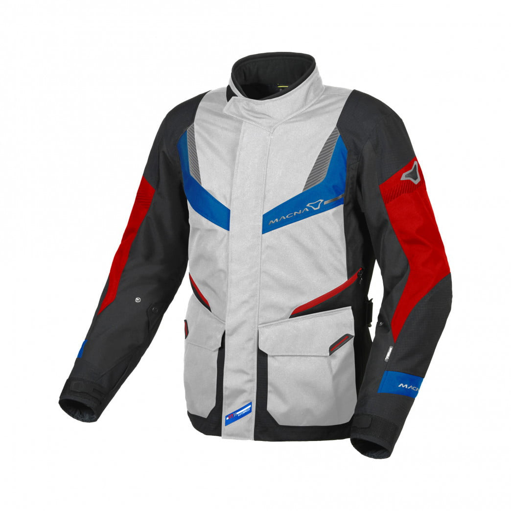 Macna Textile Mc-Jacket Rancher Gray / Blue / Red 