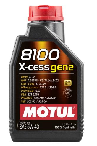 Motul 8100 X-In-Gen2 5W-40 1L (12pcs/cardboard)