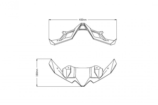 FRONTAL SPOILER NAKED KAWASAKI Z900 20-21 C/MATT