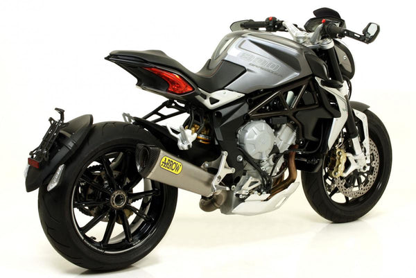 MV Agusta F3 675/800 Titanium Trophy Sioencer with Carbon End Cap for Arrow Mid Pipe