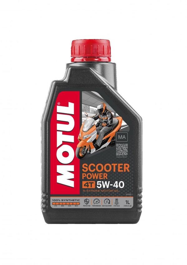 Motul Scooter Power 4T 5W-40 MA 1L (12pcs/cardboard)