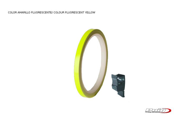 RIM STRIP 6 METERS+APLICATOR C/YELLOW FLUORESCENT