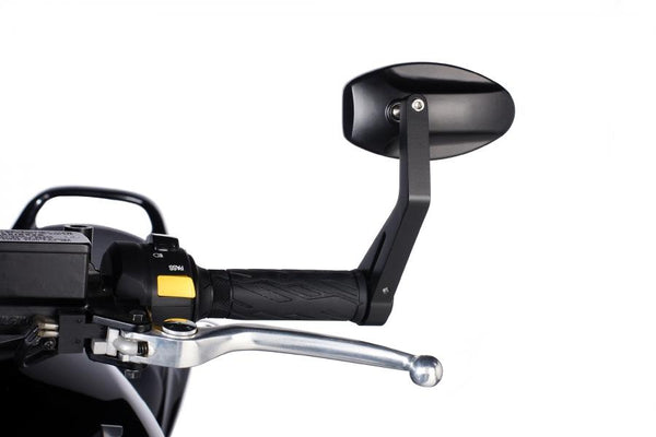 HANDLEBAR END MIRROR MP L/DER./IZDO. C/BLACK