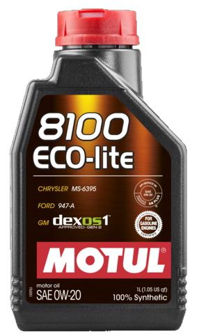 Motul 8100 Eco-Lite 0W20 1L (12pcs/cardboard)