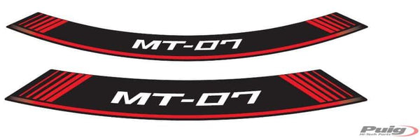 KIT 8 RIM STRIPS MT-07 C/RED