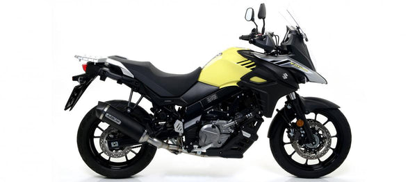 Suzuki V-strom 650 17 Homologated Aluminum Dark Race-Tech Silencer with Carbon End Cap for Arrow Collectors