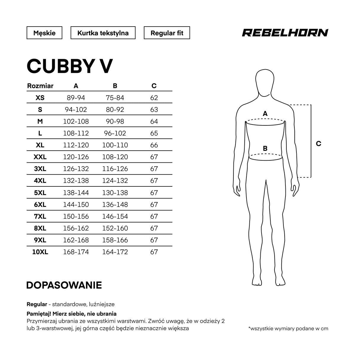 Rebelhorn Textil Mc-Jacka Cubby V Svart