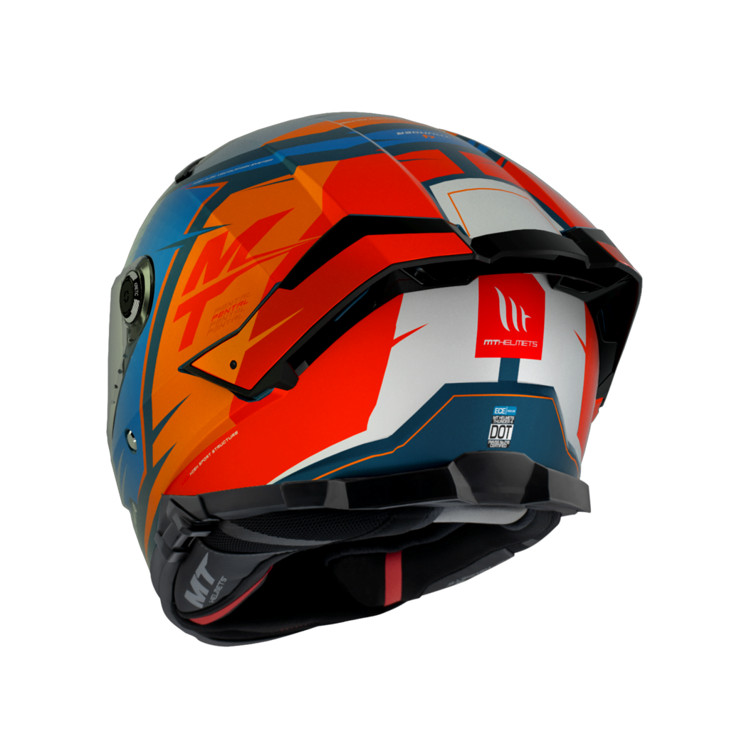 MT Helmets Integral Mc-Hjälm Thunder 4 SV Pental Pearl Orange