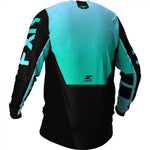 FXR Podium MX Cross Jersey 21 Black / Mint / Sky Blue 