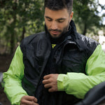 Rebelhorn rain set 2-part rain black /flu