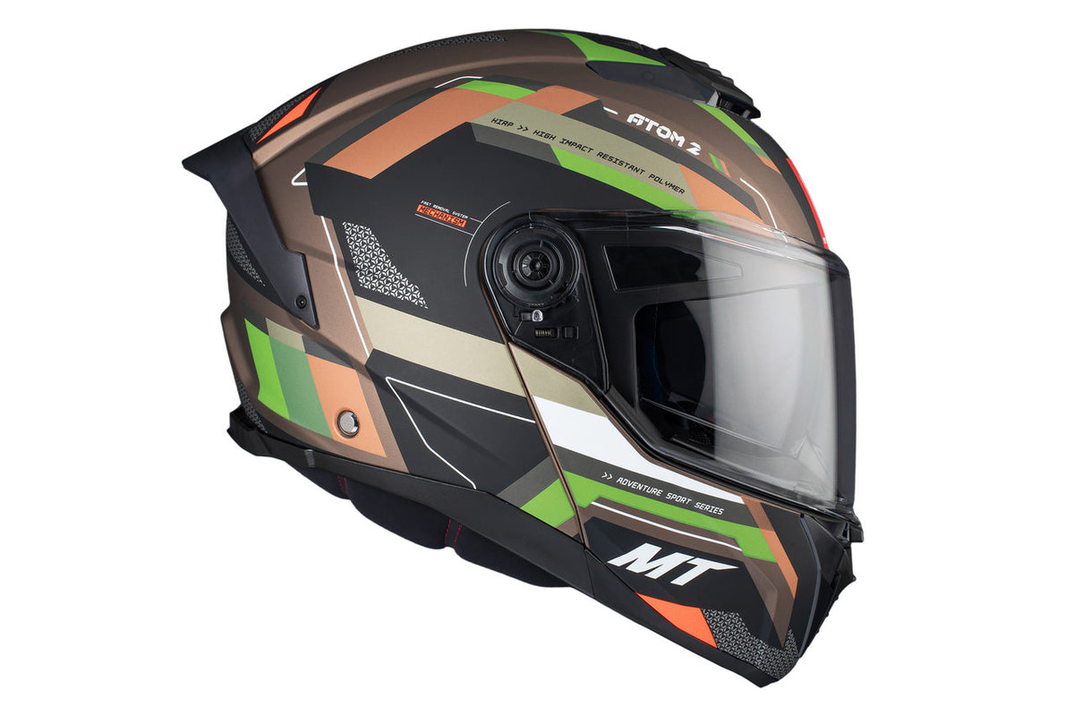 MT Helmets Öppningsbar Mc-Hjälm Atom 2 SV Blast A6