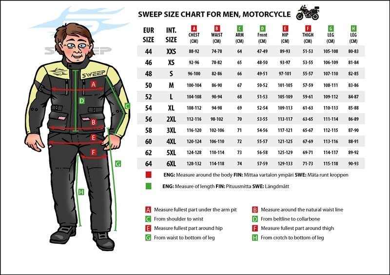 SWEEP Textile MC jacket Outback WP Black /Flu