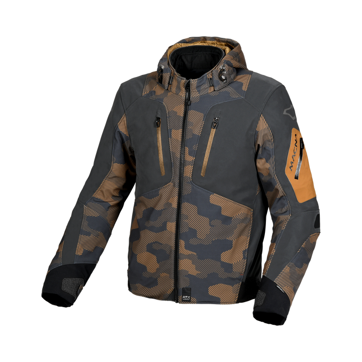 Macna Softshell MC jacket Angle Camo Brown – Greg Moto