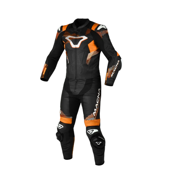 Macna Mc-Skinnställ 2-delat Armadyl Svart /Orange
