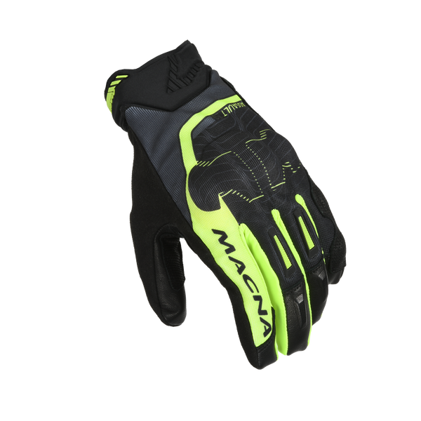 Motorcycle glove Macna, Assault 2.0 Black/fluo yellow
