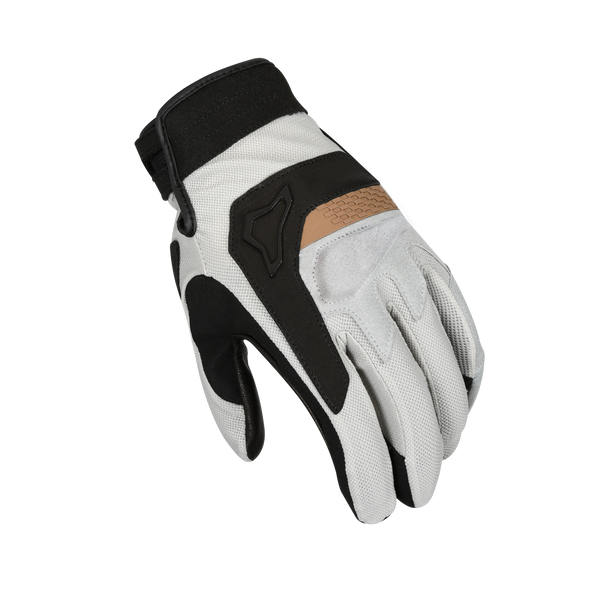Motorcycle glove Macna, Congra Light grey/black/bronze