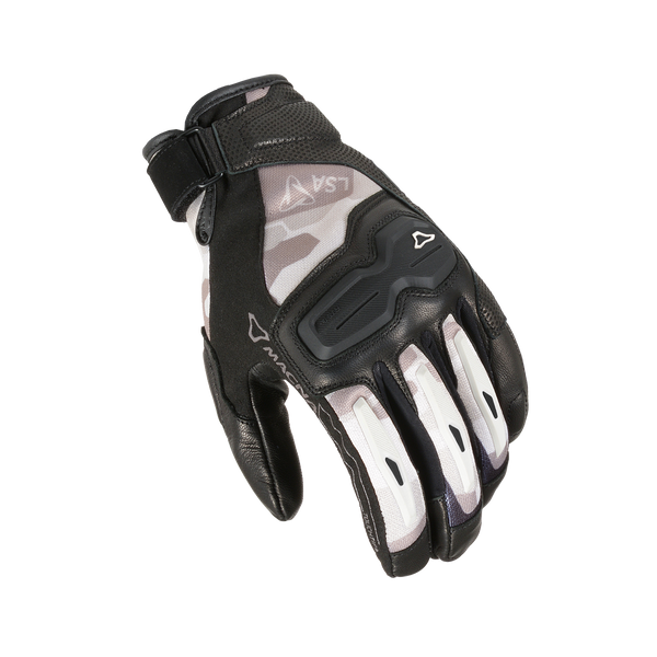 Motorcycle glove Macna, Haros Woman Black/ beige camo