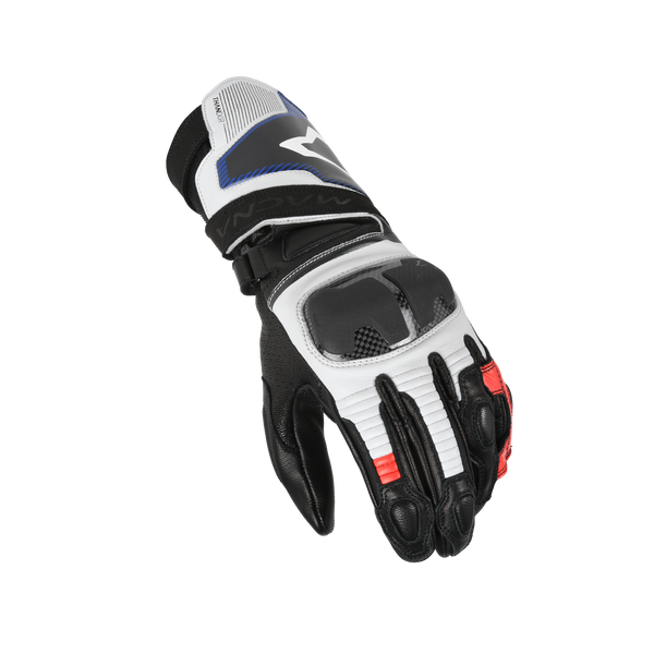 Motorcycle gloves Macna, Thandor White/red/blue