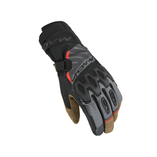 Motorcycle gloves Macna, Tyrian RTX Taupe/brown/black