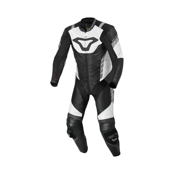 Macna Mc-Skinnställ 1-delat Varshall Svart /Vit /Grå