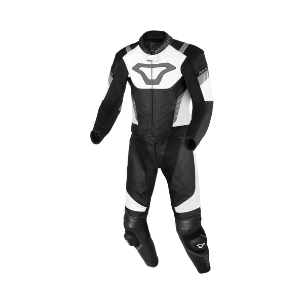 Macna Mc-Skinnställ 2-delat Varshall Svart /Vit /Grå