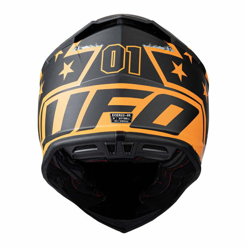 UFO Cross MC helmet intrepid black /red /orange