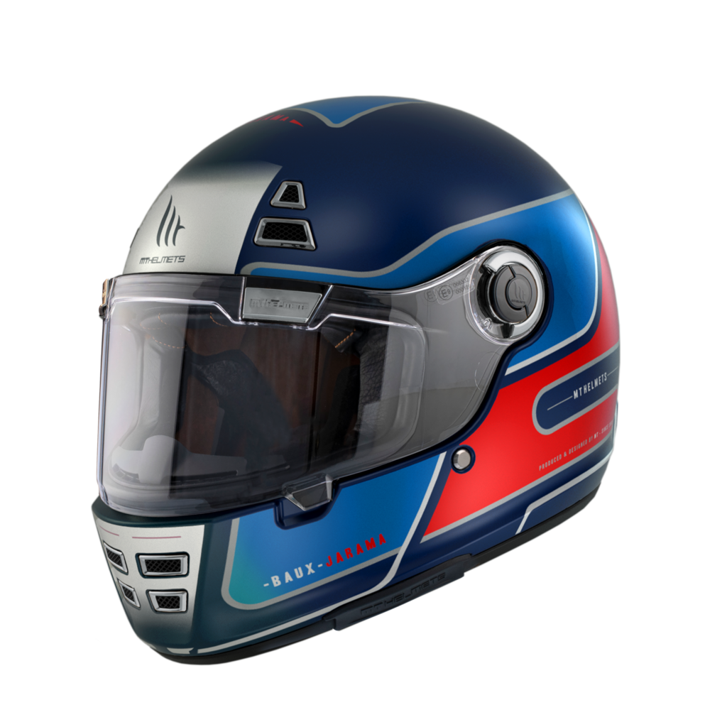 MT Helmets Integral Mc-Hjälm Jarama BAUX B7 Blå Matt