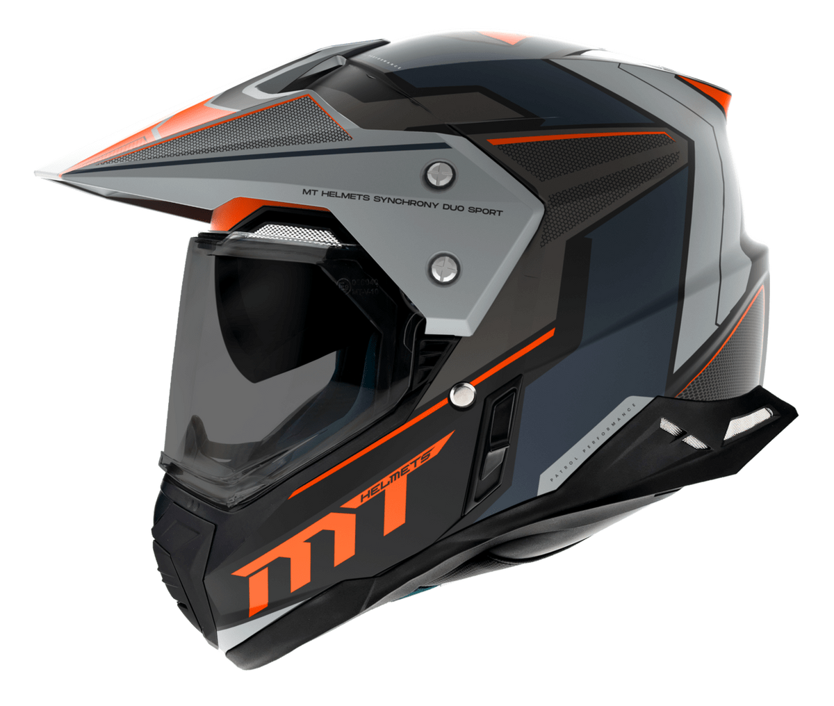 MT Helmets Enduro Mc-Hjälm Synchrony Patrol Matt Orange