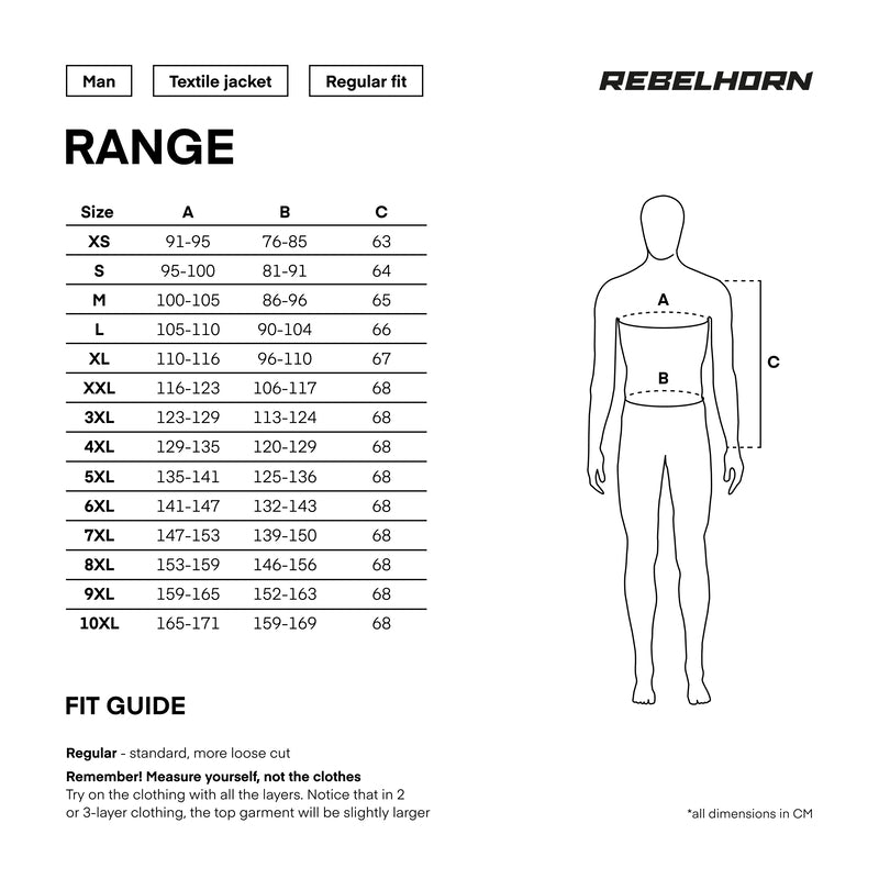 Rebelhorn Textil Mc-Jacka Range Grå