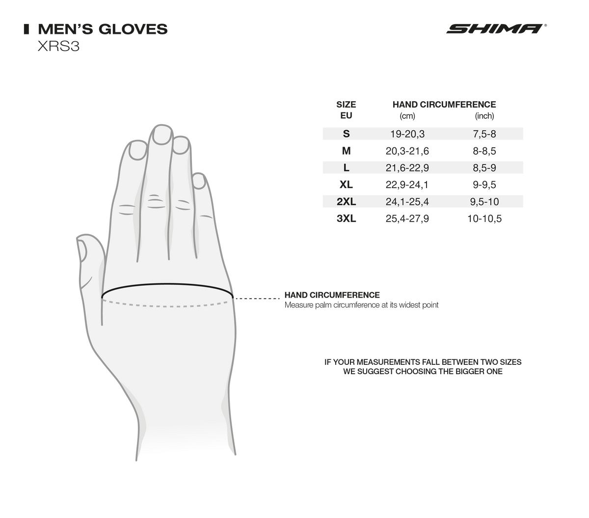 Shima Mc-Handskar XRS-3 Svart