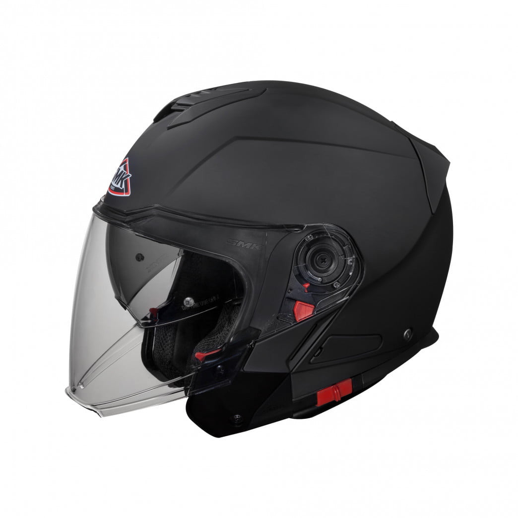 SMK OPEN MC Helmet Hybrid Evo Black