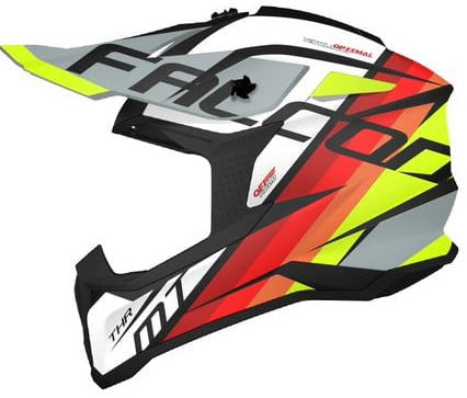 MT Helmets Cross Mc-Hjälm THR Falcon Pearl White