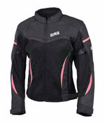 Gms Dam Textil Mc-Jacka Tara Mesh Svart /Rosa