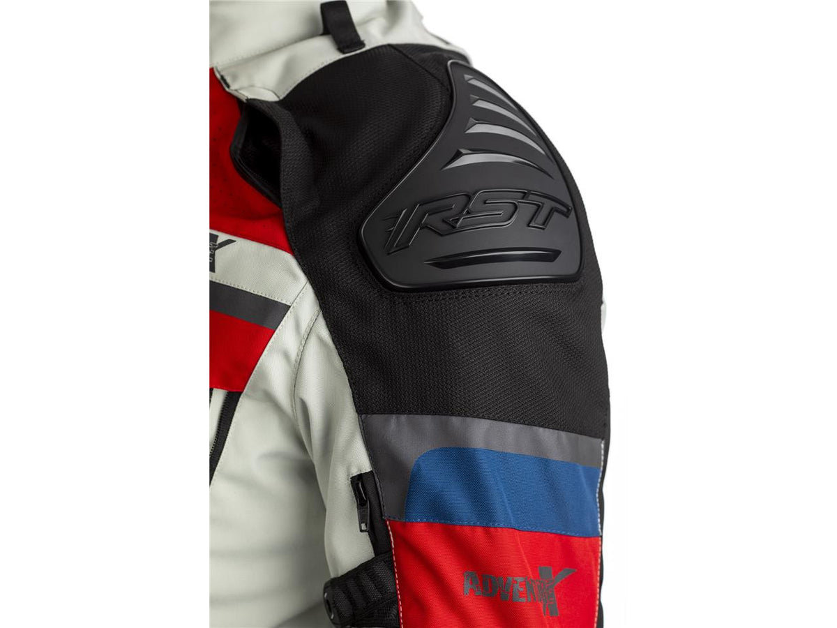 RST Airbag Textil Mc-Jacka Adventure-X Blå /Röd