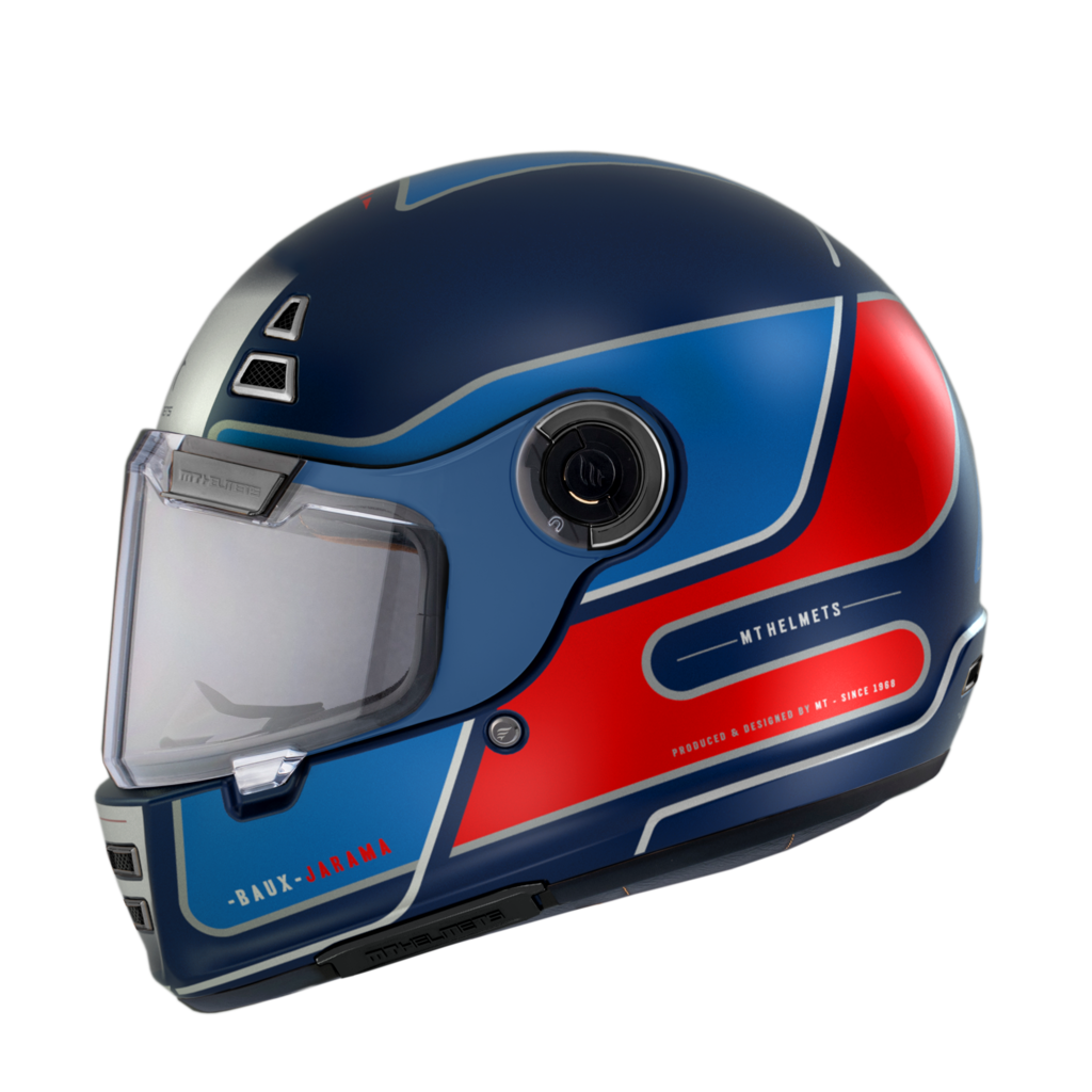 MT Helmets Integral Mc-Hjälm Jarama BAUX B7 Blå Matt