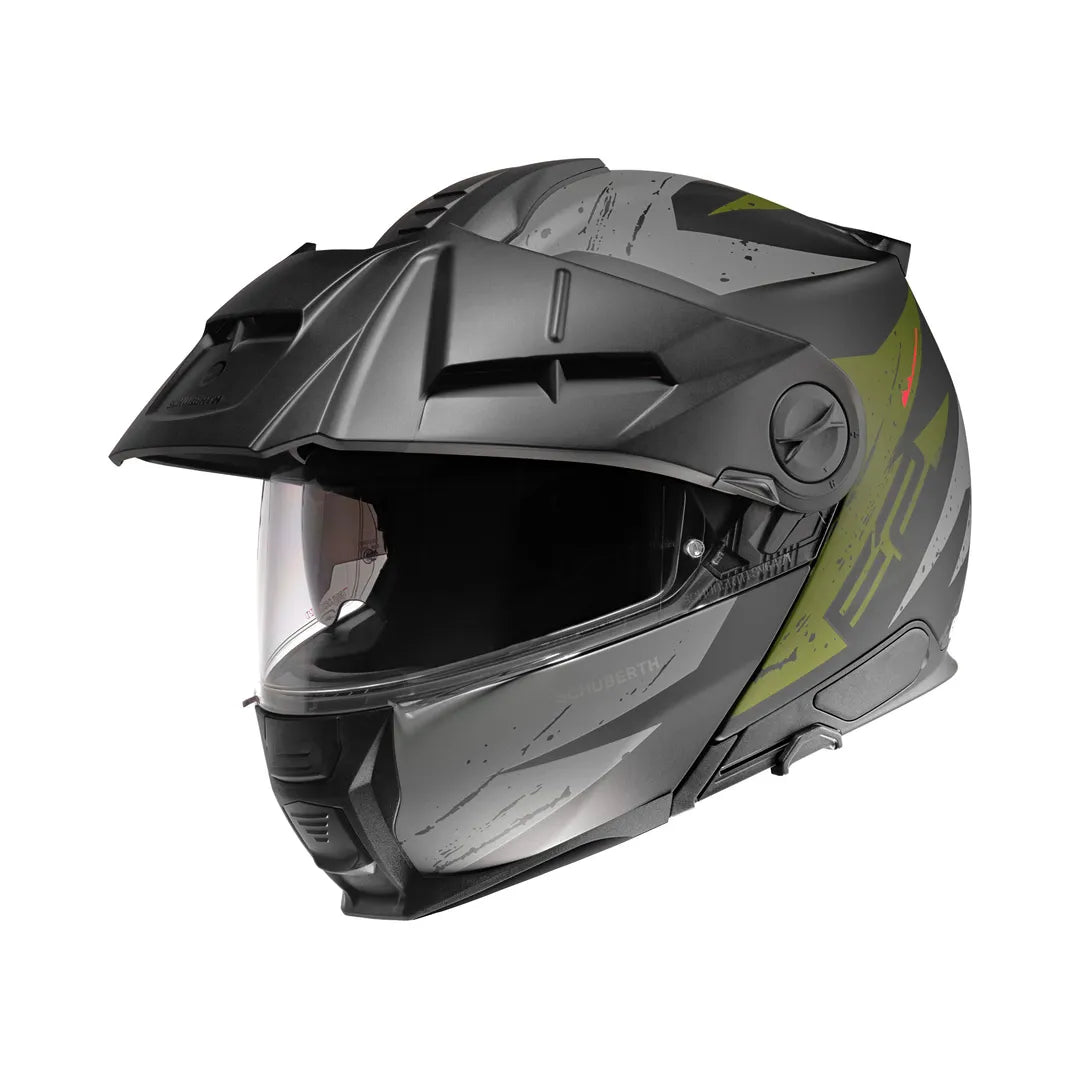 Schuberth Öppningsbar Mc-Hjälm E2 Explorer Khaki