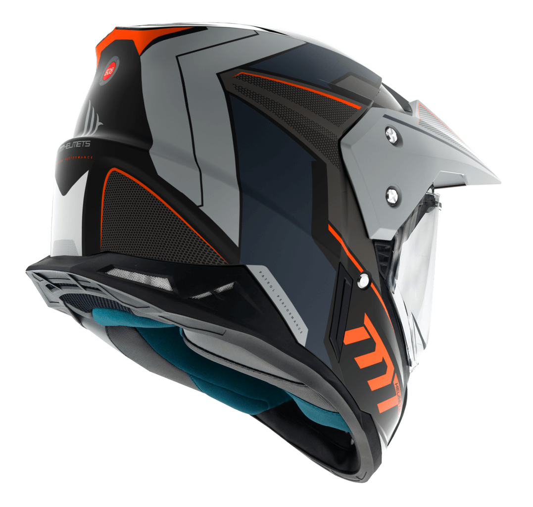 MT Helmets Enduro Mc-Hjälm Synchrony Patrol Matt Orange