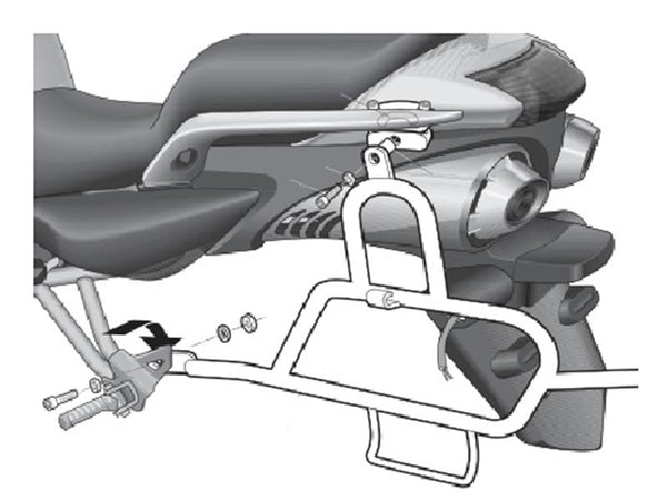 SHAD 3P System Fäste (side) – Yamaha FZ6 Fazer / N / S2 (Y0FZ67SF)