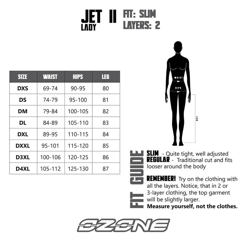 Ozone Dam Textil Mc-Byxor Jet II Svart