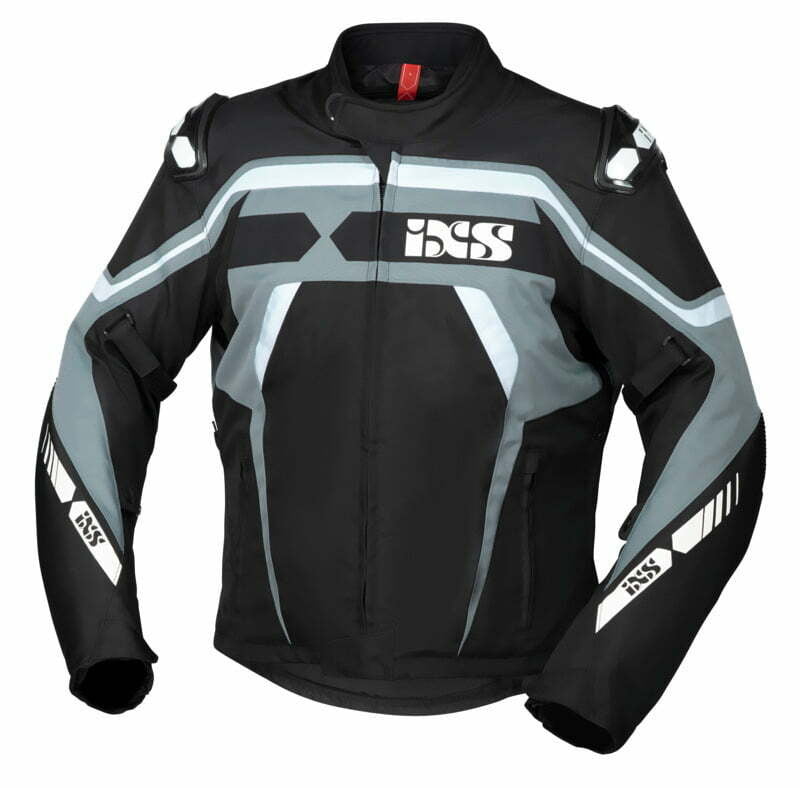 iXS Textil Mc-Jacka RS-700 ST Svart /Grå /Vit