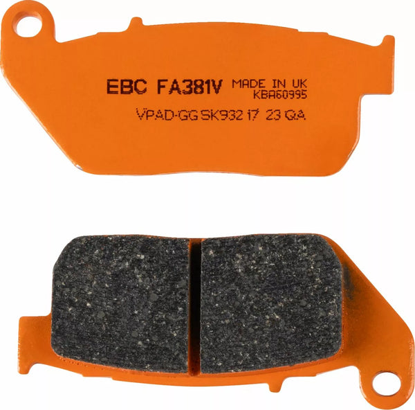 EBC BRAKE PAD VEE SEMISNTRD FA381V