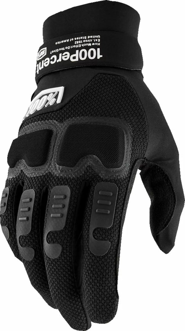 100% GLOVE LANGDALE BLACK LG 10029-00003
