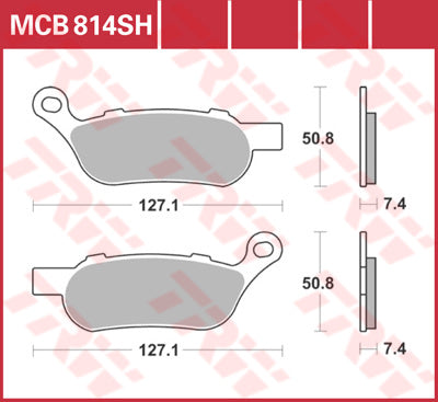 TRW BRAKE PAD TRW MCB814SH MCB814SH