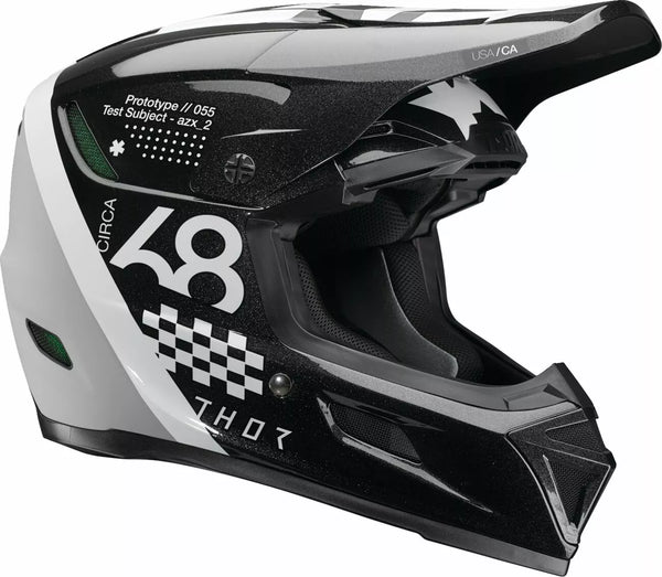 THOR HELMET REFLEX SPORT RIOT BK/WH 0110-8777