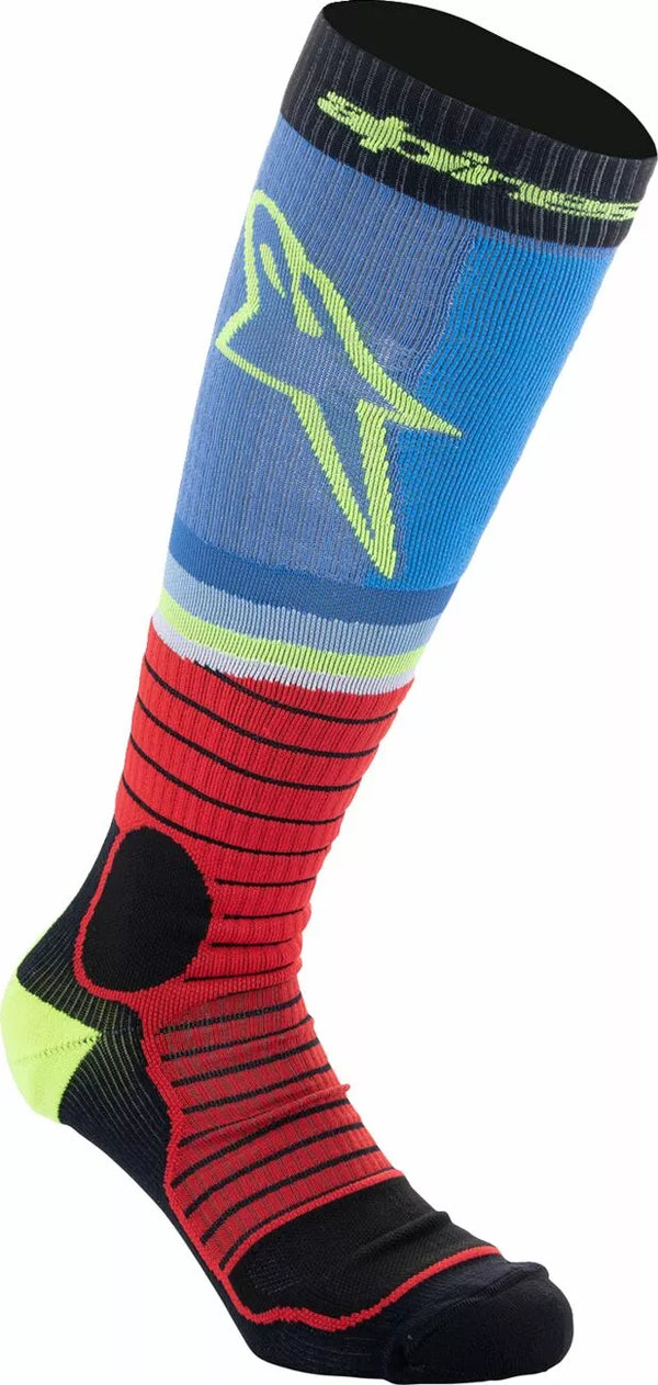 ALPINESTARS(MX) SOCK MX PRO BLK/GY/BLU M 4701524-1212-M