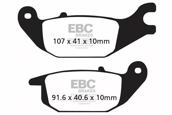 EBC BRAKE PAD SFA ORG SCOOTER SFA343