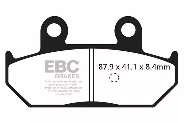 EBC BRAKE PAD CARBON SCOOTER SFAC412